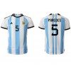 Argentina Leandro Paredes #5 Hemmatröja VM 2022 Korta ärmar